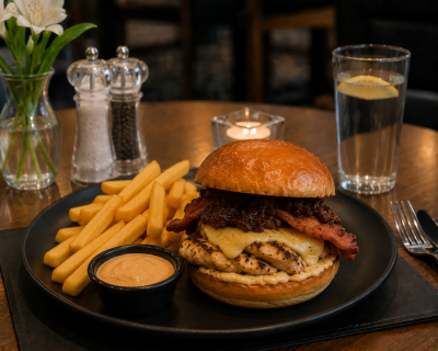 Char Grilled Chicken Burger